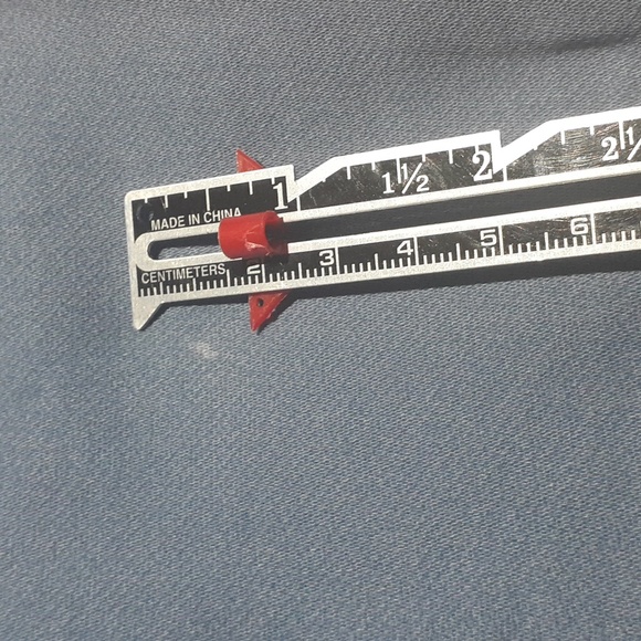 Gap Women's Cropped Ankle Pants Blue Slim Fit High Waist Stretch Cotton Size 14 - Picture 7 of 7